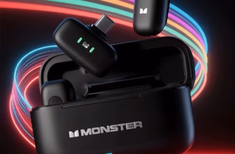 Qual é a qualidade de áudio do Microfone de lapela sem fio Monster N10 PRO para gravações de vlogs?